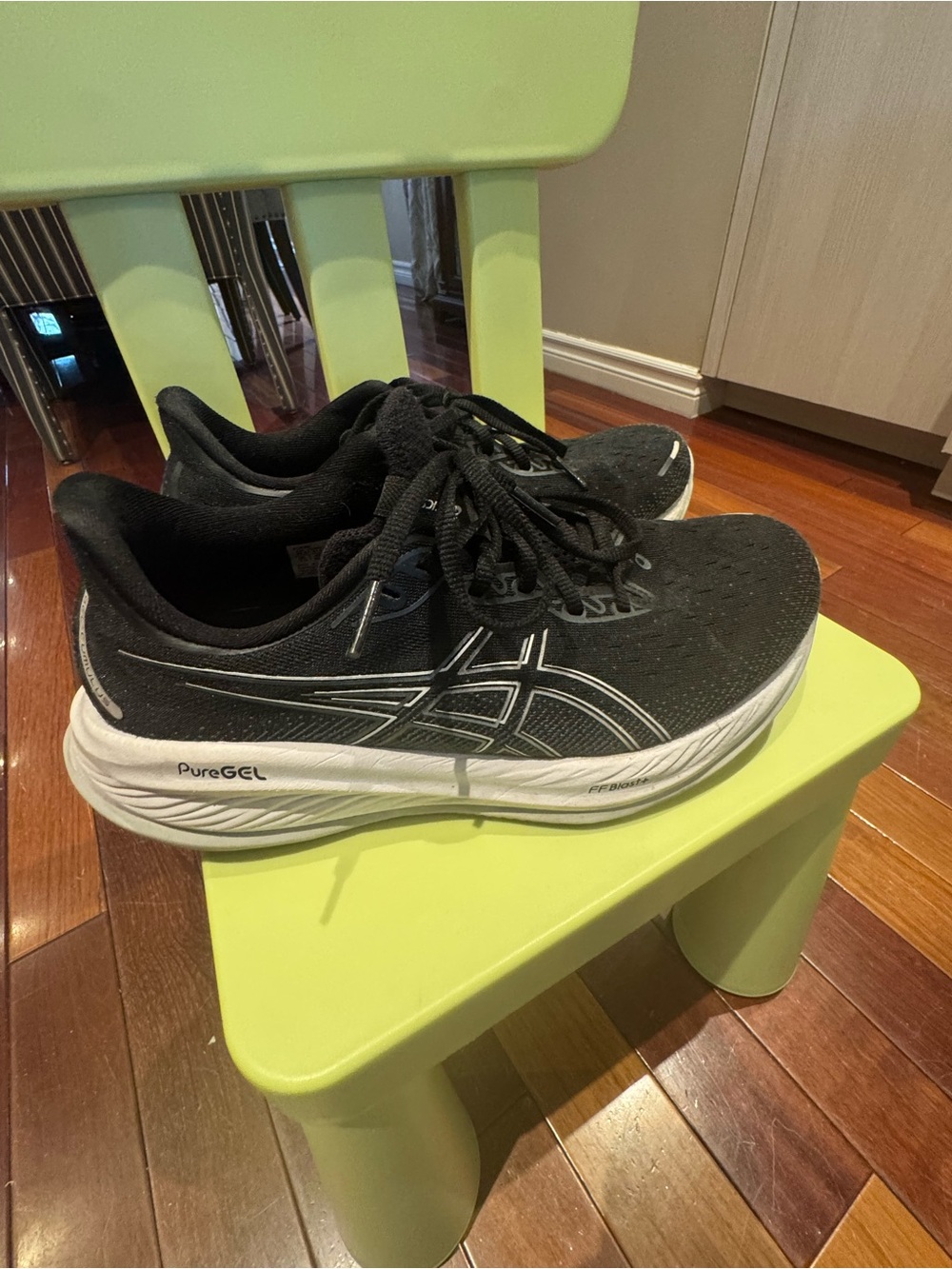 Asics Black and White Women’s Shoes